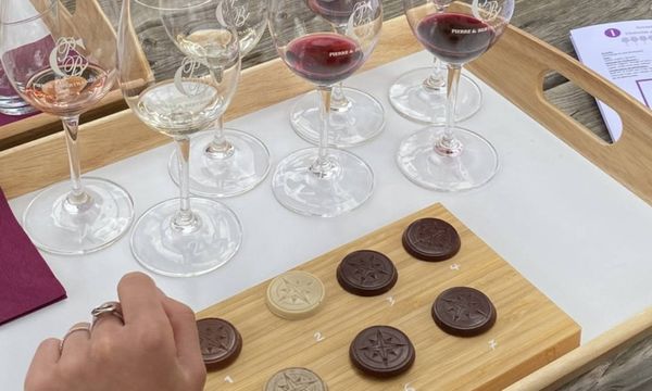 Degustación de vino y chocolate-photo