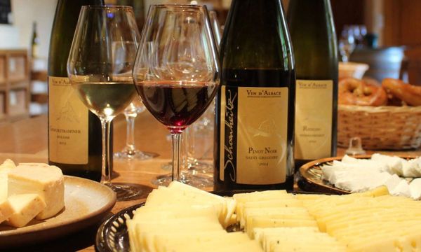 Vins d'Alsace et fromages-photo