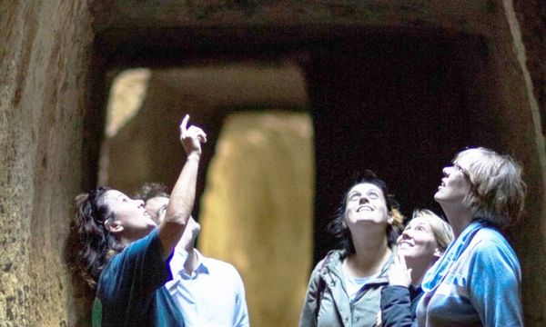 Discovering ancient tunnels-photo