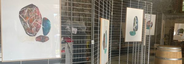 Kunst und Wein, farbenfrohe Impressionen-photo