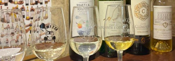 Tasting of 4 Bordeaux white wines-photo