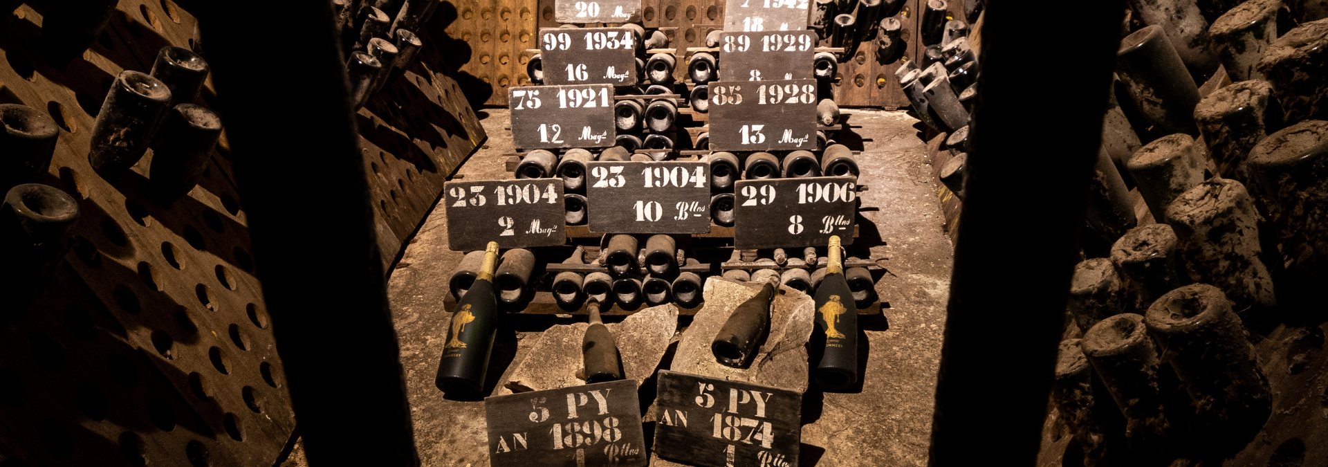 Visite libre caves Pommery