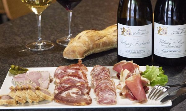 Planche charcuterie/fromage + 8 vins-photo