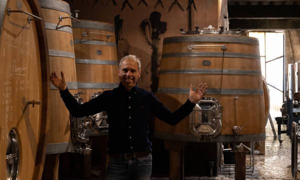 Biodynamic winemaker, his château, his cellar.-photo