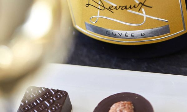 4 chocolats et 4 champagnes en harmonie-photo